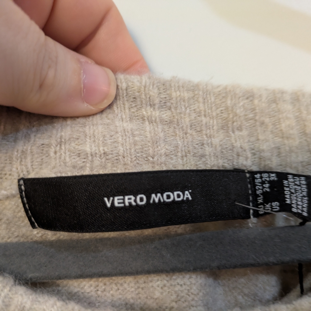New with tags! Vero Moda Fair Isle Sweater - Bro6 and Pink - Picture 4 of 13
